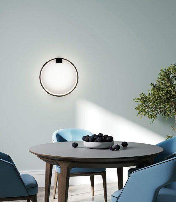 Stenska svetilka Circle Wall Black - Image 7