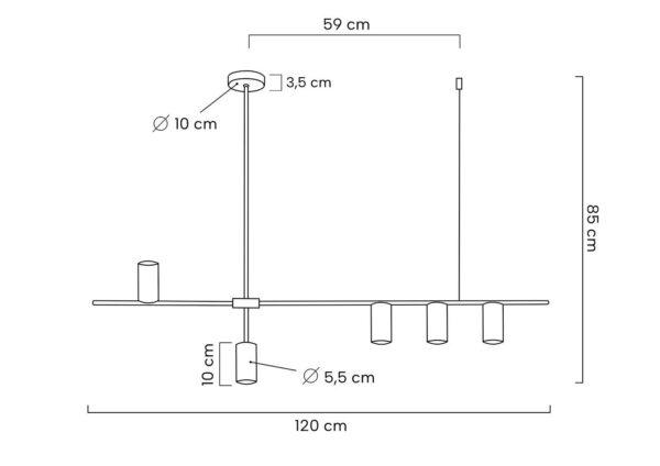 Viseča svetilka Obesek Moderno - Image 7