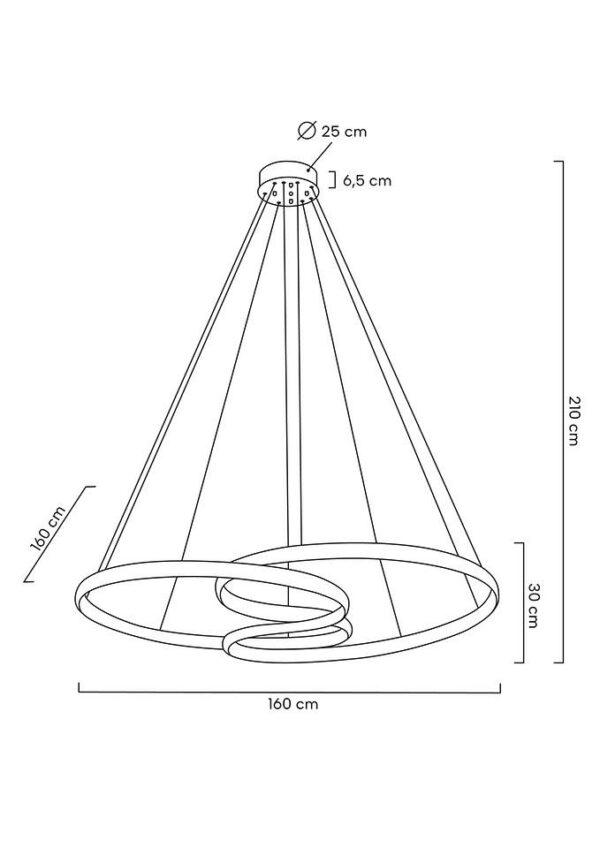 Viseča svetilka Obesek Wave 160A - Image 10
