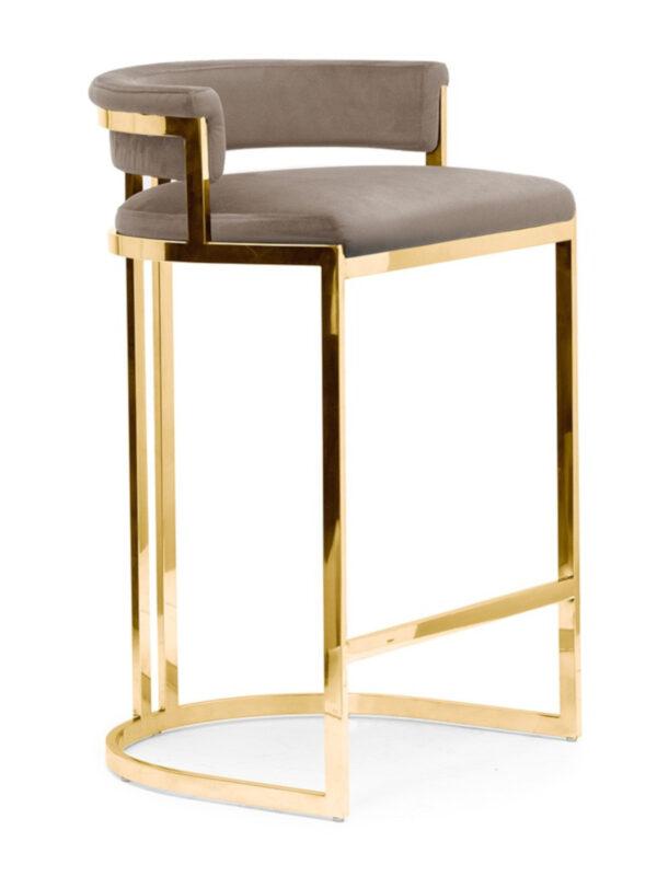 Oblazinjen barski stol Maurice 60 Beige