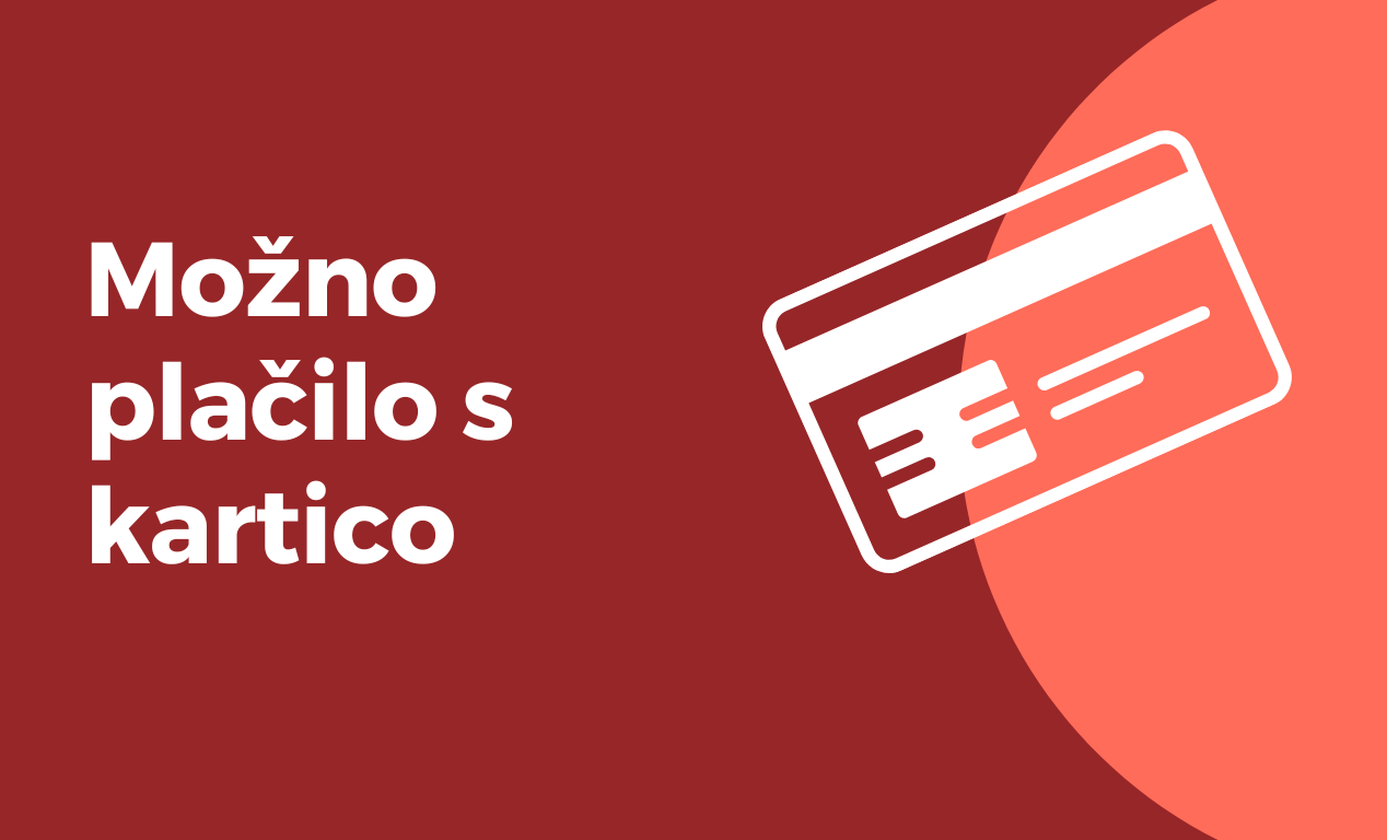 Možno plačilo s kartico