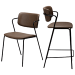 Oblazinjen barski stol Zed Cocoa II 11