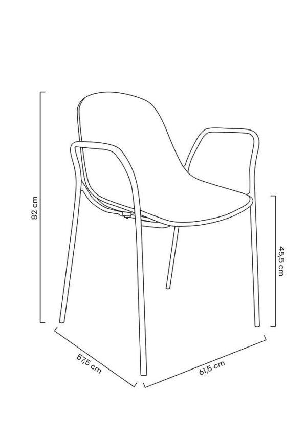 Plastični gostinski stol Megy II - Image 2