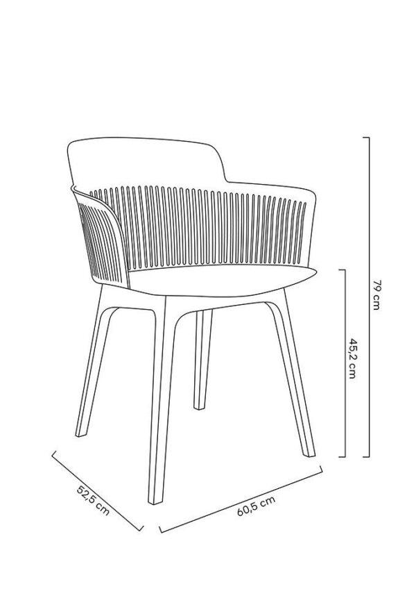 Plastični gostinski stol Mark - Image 2