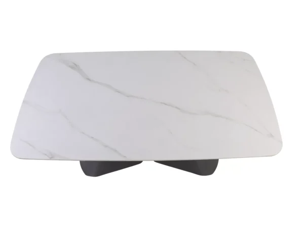 Keramična jedilna miza ARDEN WHITE - Image 4