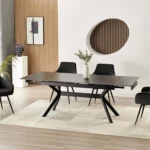 Keramična jedilna miza KARLO 180 BLACK 15