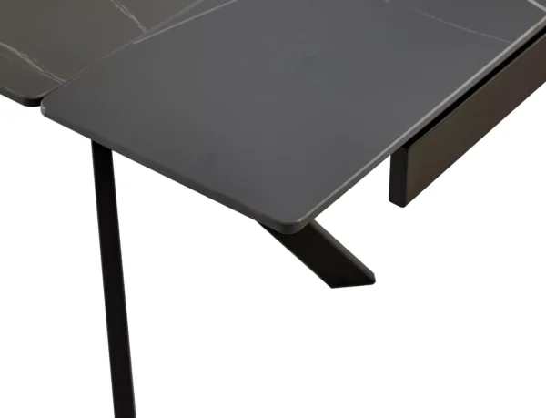 Keramična jedilna miza KARLO 160 BLACK - Image 3