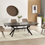 Keramična jedilna miza KARLO 160 BLACK 15