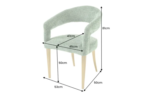 Oblazinjen jedilni stol Tabris - Image 2