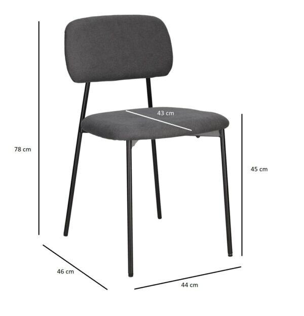 Oblazinjen jedilni stol Aleria - Image 3