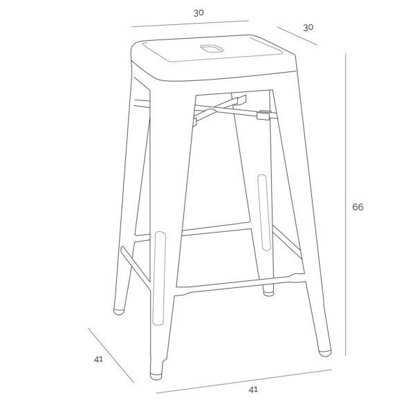 Gostinski barski stol Lain 60 - Image 10