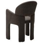Oblazinjen jedilni stol Aole Brown 11