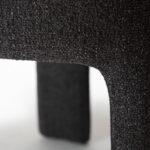 Oblazinjen jedilni stol Aole Black 13