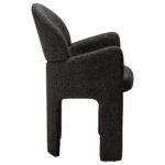 Oblazinjen jedilni stol Aole Black 7
