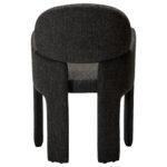 Oblazinjen jedilni stol Aole Black 11
