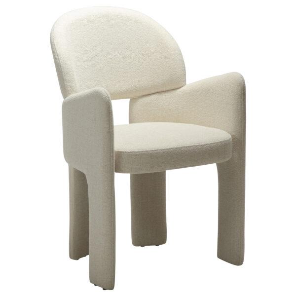 Oblazinjen jedilni stol Aole Beige - slika 2