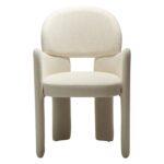 Oblazinjen jedilni stol Aole Beige 5