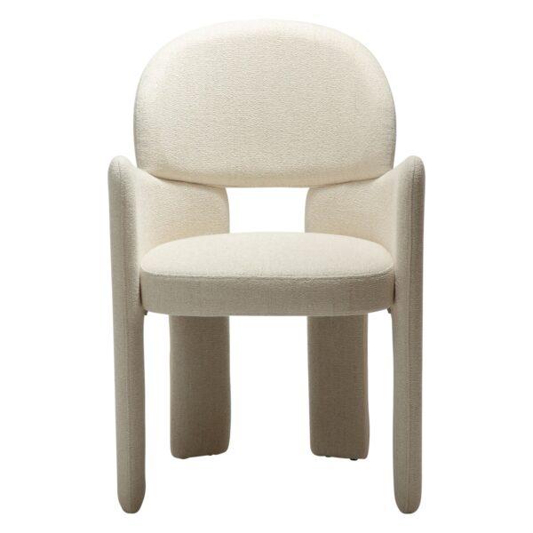 Oblazinjen jedilni stol Aole Beige - slika 3