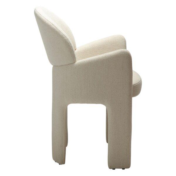 Oblazinjen jedilni stol Aole Beige - slika 4