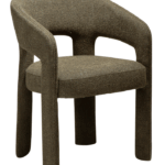 Oblazinjen jedilni stol Splendor Dark Olive 1