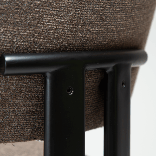 Oblazinjen jedilni stol Duct I Brown - slika 8