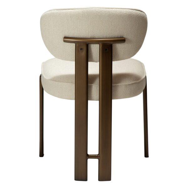 Oblazinjen jedilni stol Duct I Beige - slika 5