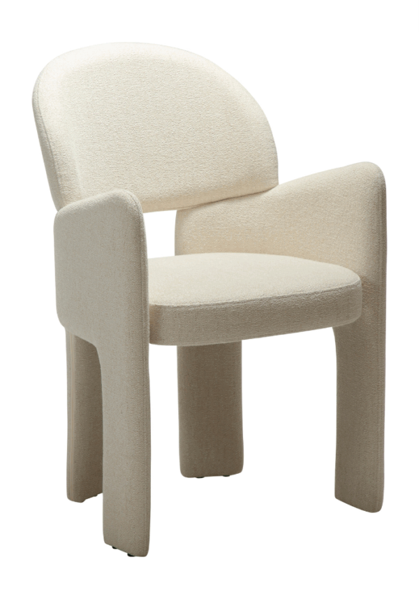 Oblazinjen jedilni stol Aole Beige