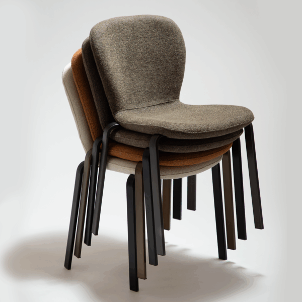Oblazinjen jedilni stol Heap Beige - slika 6