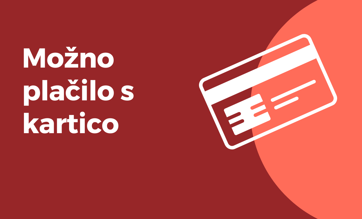 Možno plačilo s kartico