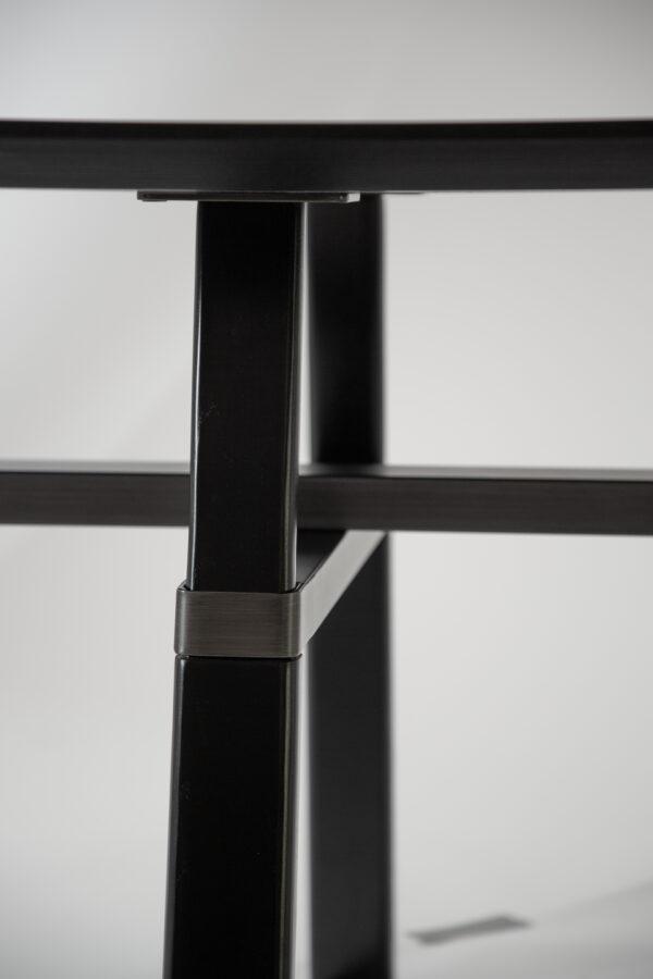 Lesena jedilna miza Cross Black 11