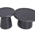 Kovinska mizica Rodes Black 3