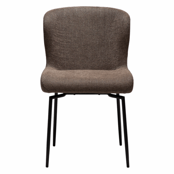 Oblazinjen jedilni stol Glam Brown Swivel 3