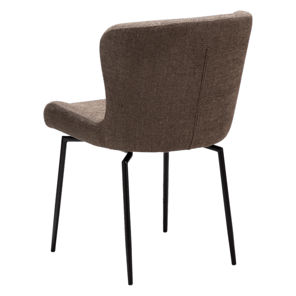Oblazinjen jedilni stol Glam Brown Swivel 5
