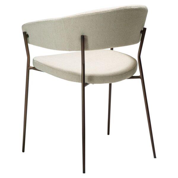 Oblazinjen jedilni stol Reboot Beige II 3
