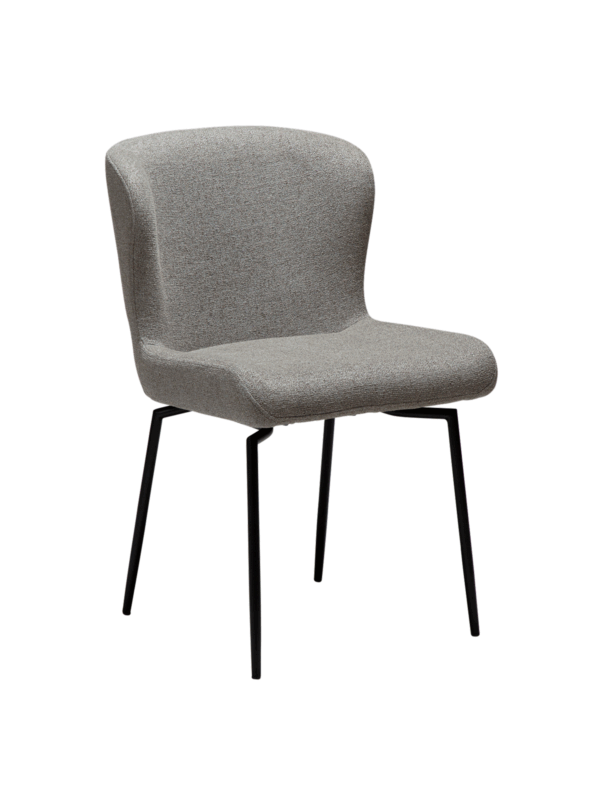 Oblazinjen jedilni stol Glam Light Grey Swivel 1